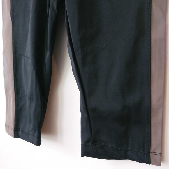 Olympia Zeus Crop Leggings Womens XS Black Taupe Activewear Workout Gym Train - Picture 4 of 12